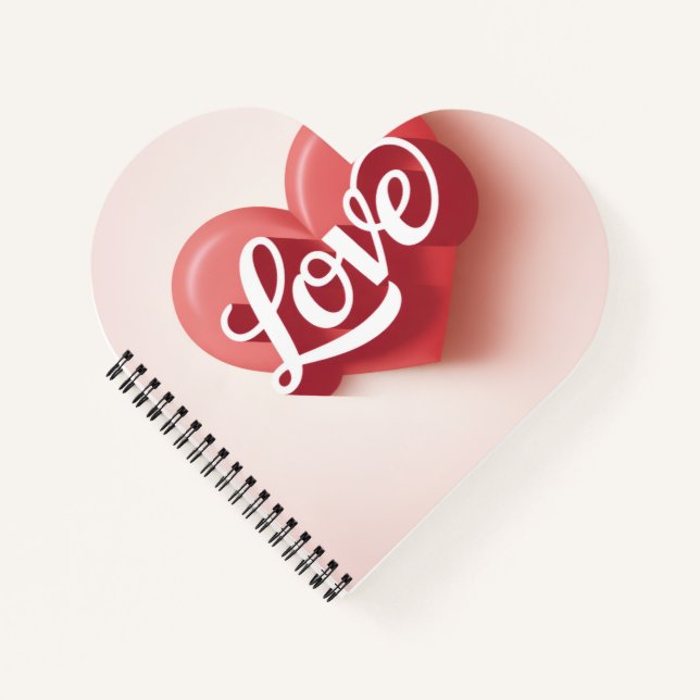 Cuaderno Modern Elegant Valentine’s Day Romantic Love Desig (Anverso)