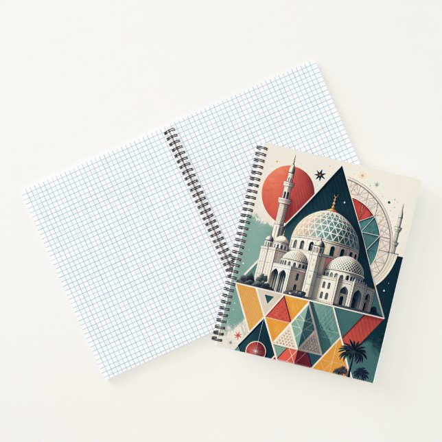 Cuaderno Modern Islamic Geometric Art Architecture Design (Interior)