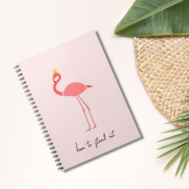 Cuaderno Modern Minimal Pink Flamingo