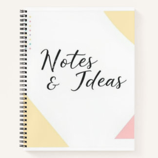 Cuaderno "Modern Minimalista Notes & Ideas Notebook"