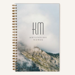 Cuaderno Modern Mountain Adventure Monogram (for men)
