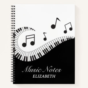 Cuaderno Modern Music Notes Piano Keyboard Teacher