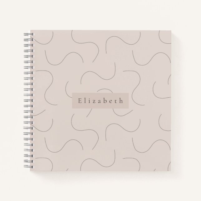 Cuaderno Modern Name Notebook (Anverso)