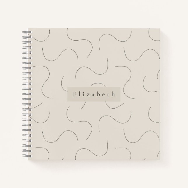 Cuaderno Modern Name Notebook  (Anverso)