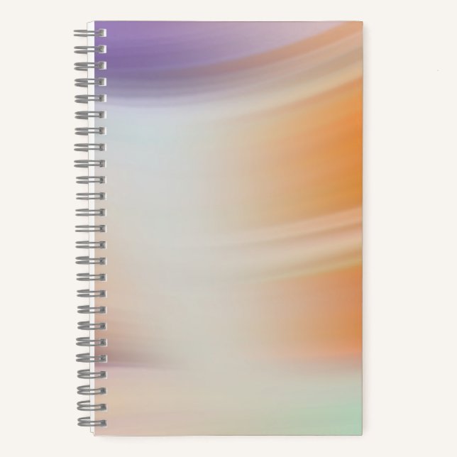 Cuaderno Modern Pastel Gradient Spiral Notebook (Anverso)