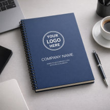 Modern Personalized Logo Navy Blue Corporate