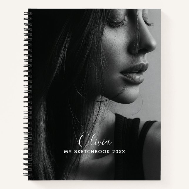 Cuaderno Modern Photo Collage Personalized Sketchbook  (Anverso)