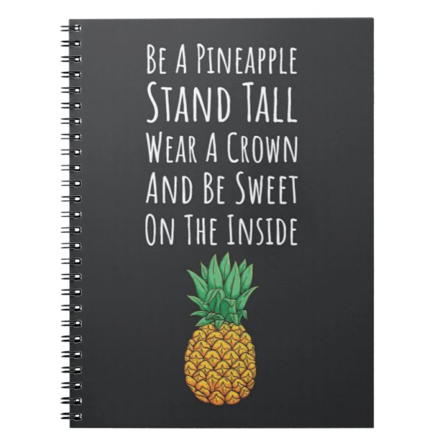 Cuaderno Modern Pineapple Gifts Tropical Elegant Fruit  (Frente)