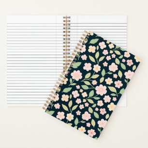 Cuaderno Modern Pink Wildflowers Pattern