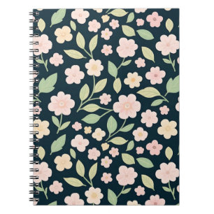 Cuaderno Modern Pink Wildflowers Pattern