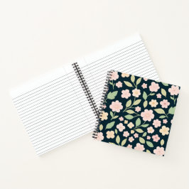 Cuaderno Modern Pink Wildflowers Pattern