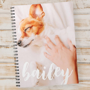Cuaderno Modern Playful Simple Elegant Chic Pet Photo