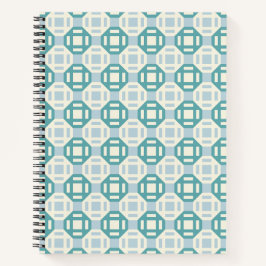 Cuaderno Modern Quilt-Inspired Geometric Pattern