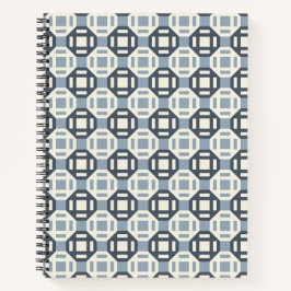 Cuaderno Modern Quilt-Inspired Geometric Pattern