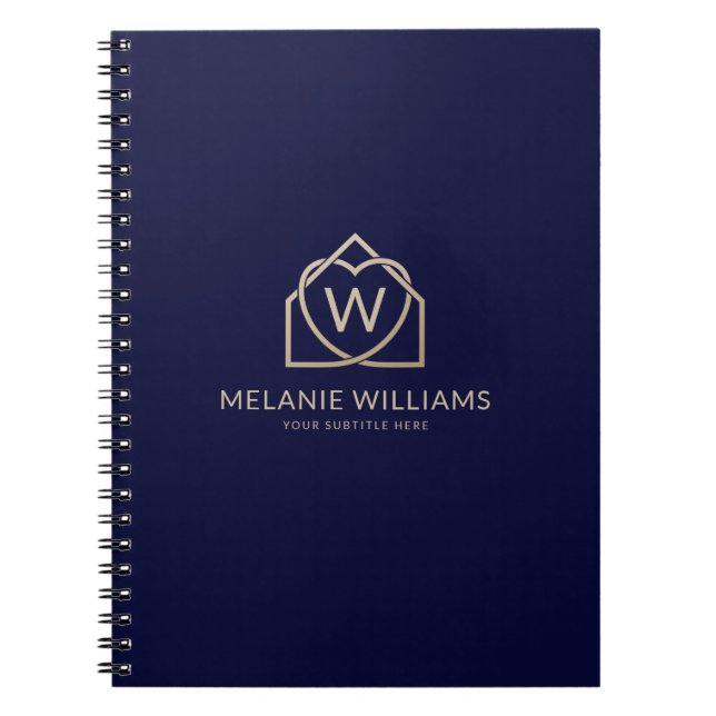 Cuaderno Modern Real Estate Promotional Realtor Logo (Frente)