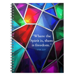 Cuaderno Modern Stained Glass Geometric Faith Journal