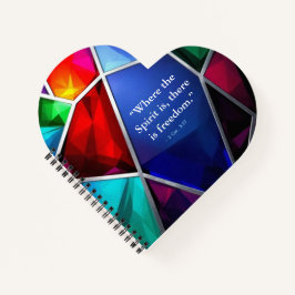 Cuaderno Modern Stained Glass Geometric Faith Journal