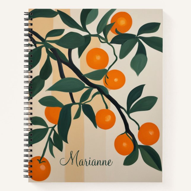Cuaderno Modern Style Orange Personalized Recipe Book (Anverso)