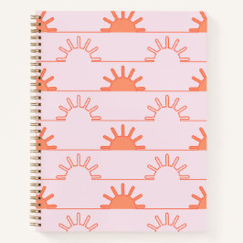 Cuaderno Modern Sunrise Sunset - Portátil Espiral