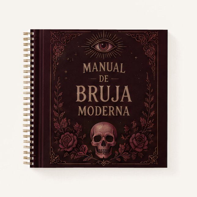 Cuaderno  Modern Witch's Skull Manual (Anverso)