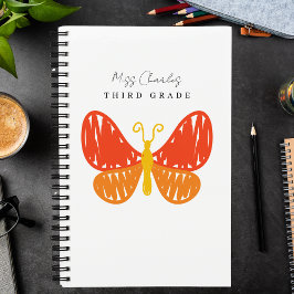 Cuaderno Moderna Apreciación Minimalista Monogramada del Pr