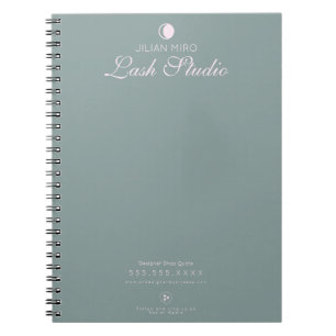 Cuaderno Moderna Belleza Salon Eyelash Estudio portátil