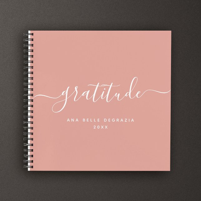 Cuaderno Moderna caligrafía mínima revista de gratitud de g (Subido por el creador)