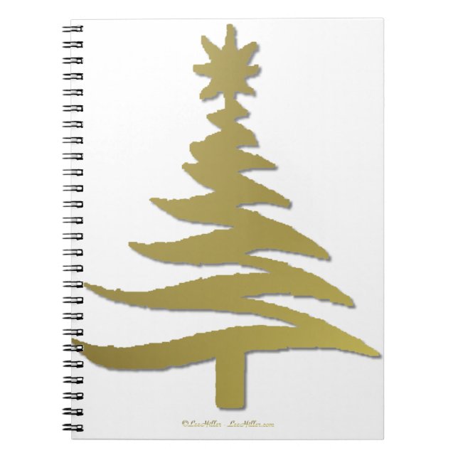 Cuaderno Moderna galería de símbolos de árbol de Navidad Im (Frente)