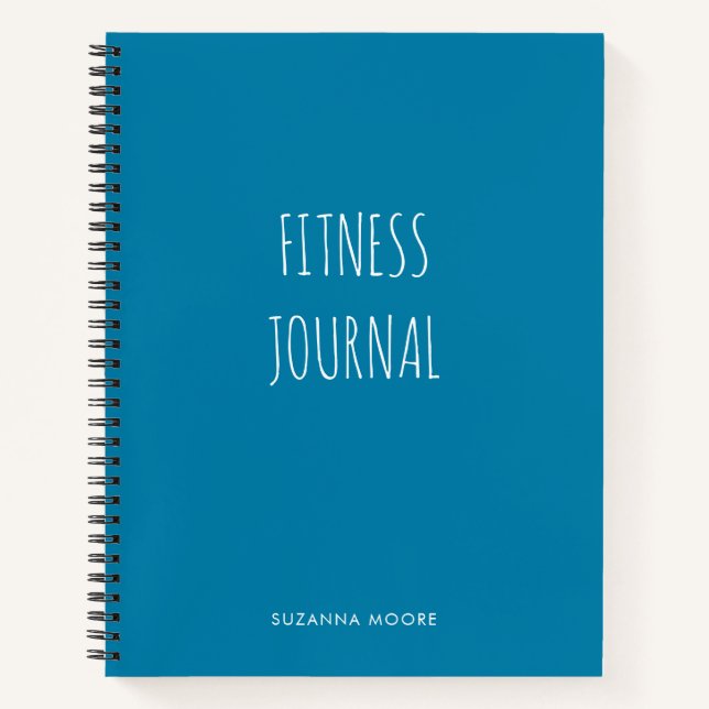 Cuaderno Moderna Gimnasio Simple Negrita Azul Brillante Fit (Anverso)
