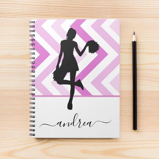 Cuaderno Moderna Girly Cheerader Rosa Corte Nombre Diversió (Subido por el creador)