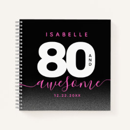Cuaderno Moderna Girly rosa 80 e impresionante