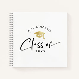 Cuaderno Moderna Graduación de nombre personalizado Guión d
