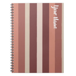 Cuaderno Moderna Linear | Rosa Antiguo y Cobre