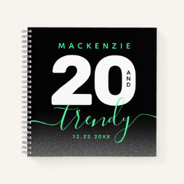Cuaderno Moderna Mint Green 20 y de moda