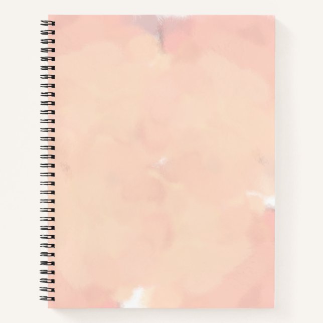 Cuaderno Moderna pintura acuarela artística Rosa (Anverso)