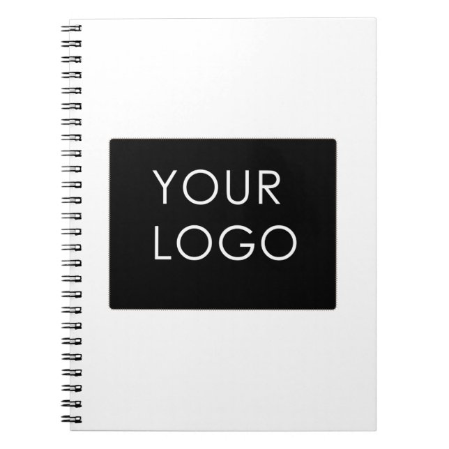 Cuaderno Moderna promoción del logotipo comercial profesion (Frente)