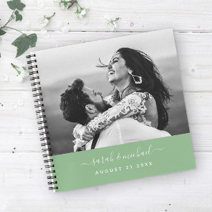 Cuaderno Moderna y elegante Boda de fotografía de guión de