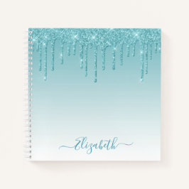 Cuaderno Moderna y elegante escritura de estilo Aqua Purpur