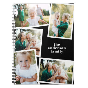 Cuaderno Moderna y elegante familia multifotografía elegant