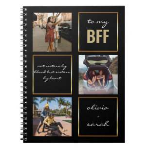 Cuaderno Moderna y elegante Oro Negro BFF 3 Foto