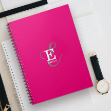 Moderna y elegante tipografía de monograma rosa cá