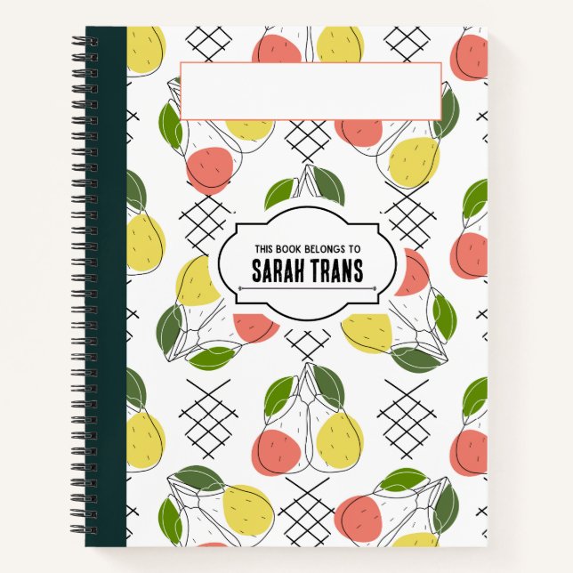 Cuaderno Modernas Chicas femeninas Composición Bloc de nota (Anverso)