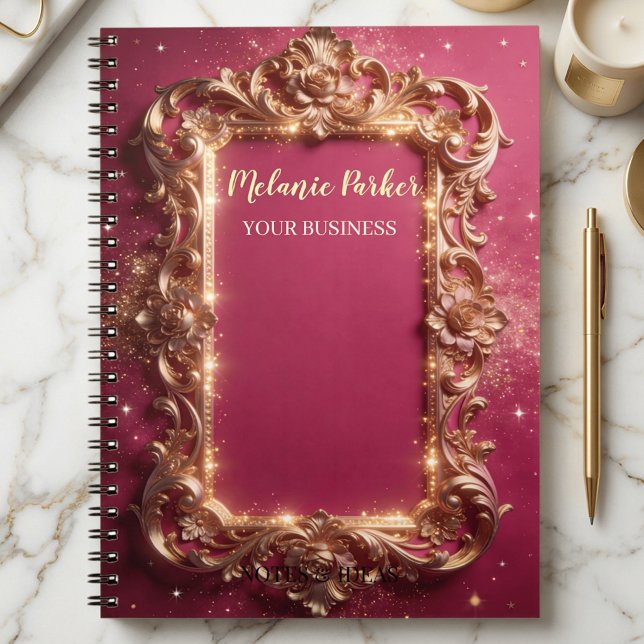 Cuaderno moderno barroco dorado lujoso (Subido por el creador)