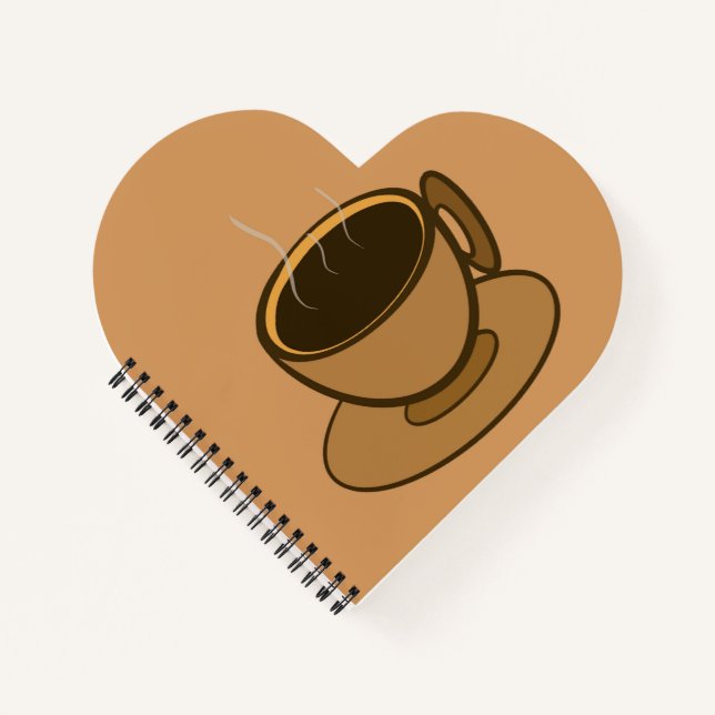 Cuaderno Moderno café café marrón de mediados de siglo (Anverso)