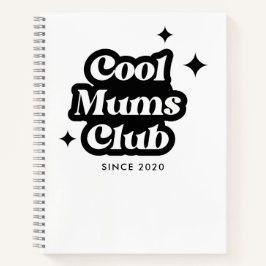 Cuaderno Moderno club de mamás de Guay Retro Vintage Groovy