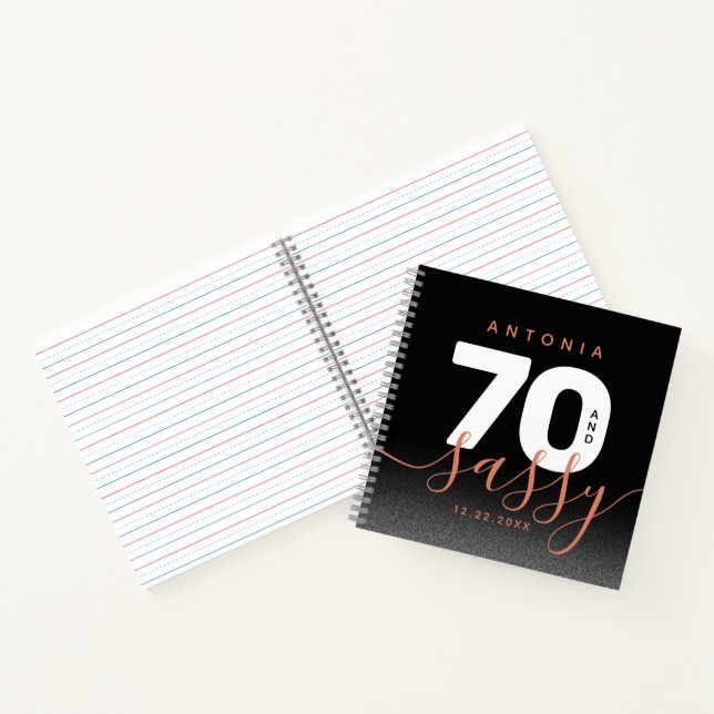 Cuaderno Moderno cobre 70 y elegante (Interior)