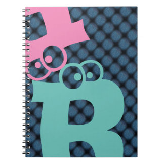 Cuaderno MODERNO COLOR Verde azulado DE LA LUZ AZUL ROSA