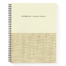 Cuaderno moderno con patrón de amarillo mantequill