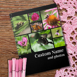 Cuaderno Moderno cree su propio Collage de fotos negro