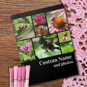 Cuaderno Moderno cree su propio Collage de fotos negro